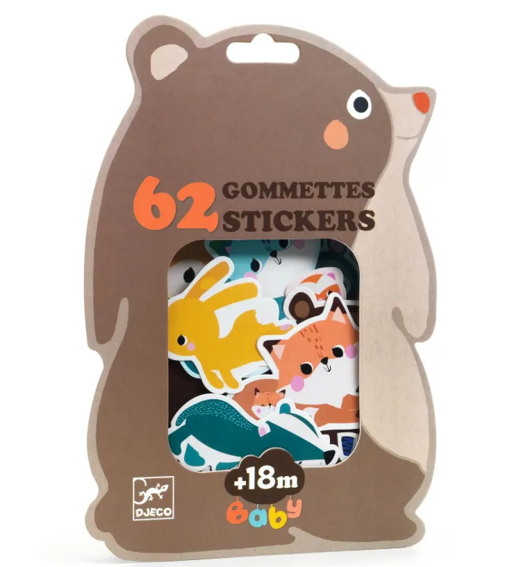 I miei primi adesivi - animali della foresta