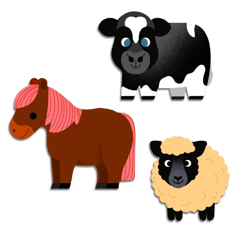 I miei primi adesivi - animali della fattoria