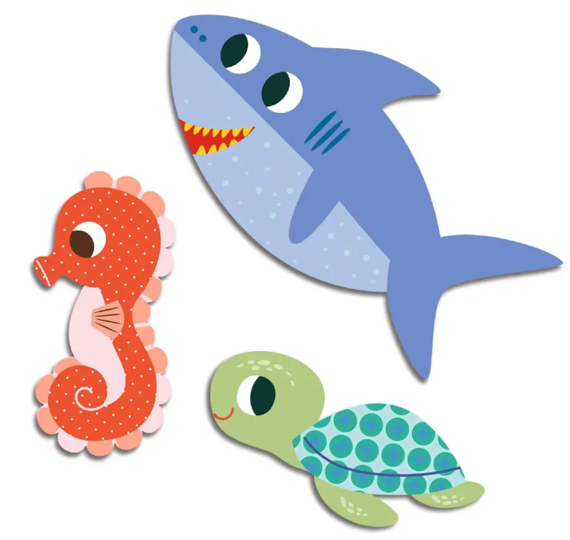 I miei primi adesivi - animali del mare