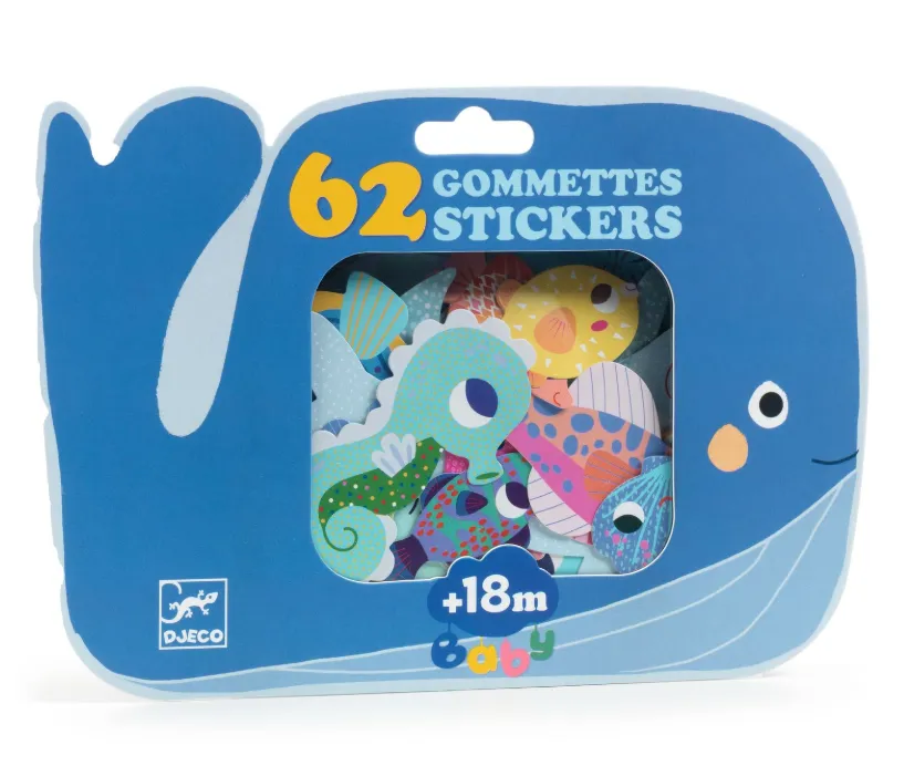 I miei primi adesivi - animali del mare
