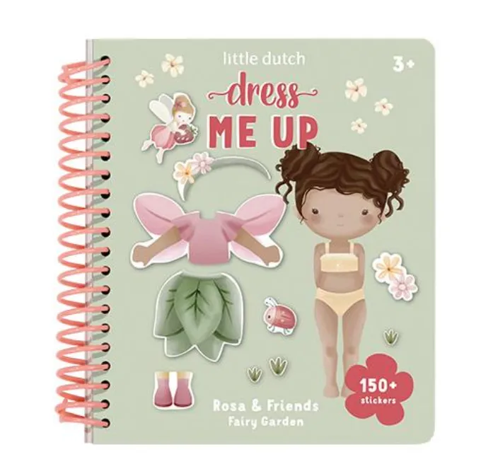Libro dress me up adesivi/stickers - Il giardino delle fate