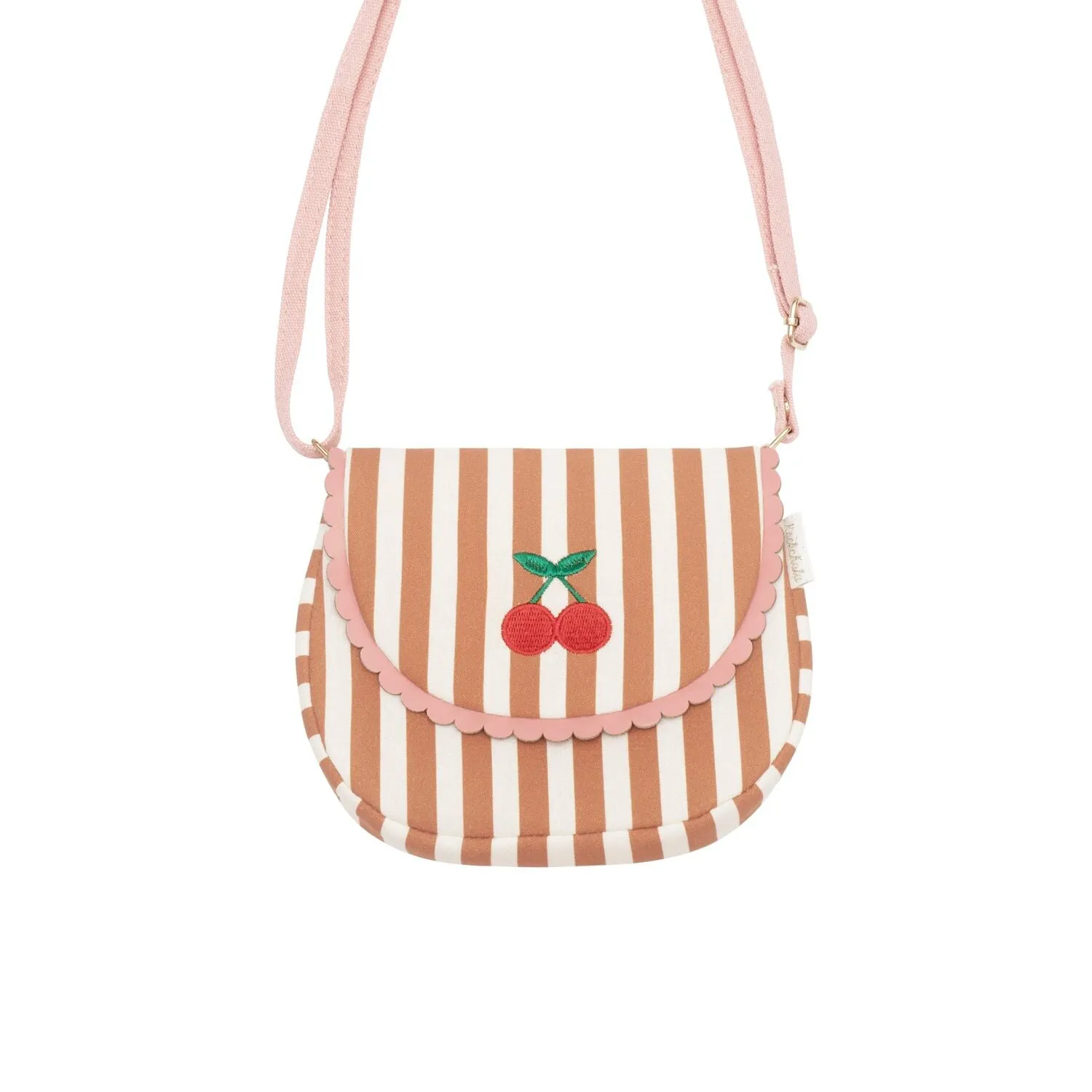 Borsa a righe con ciliegie