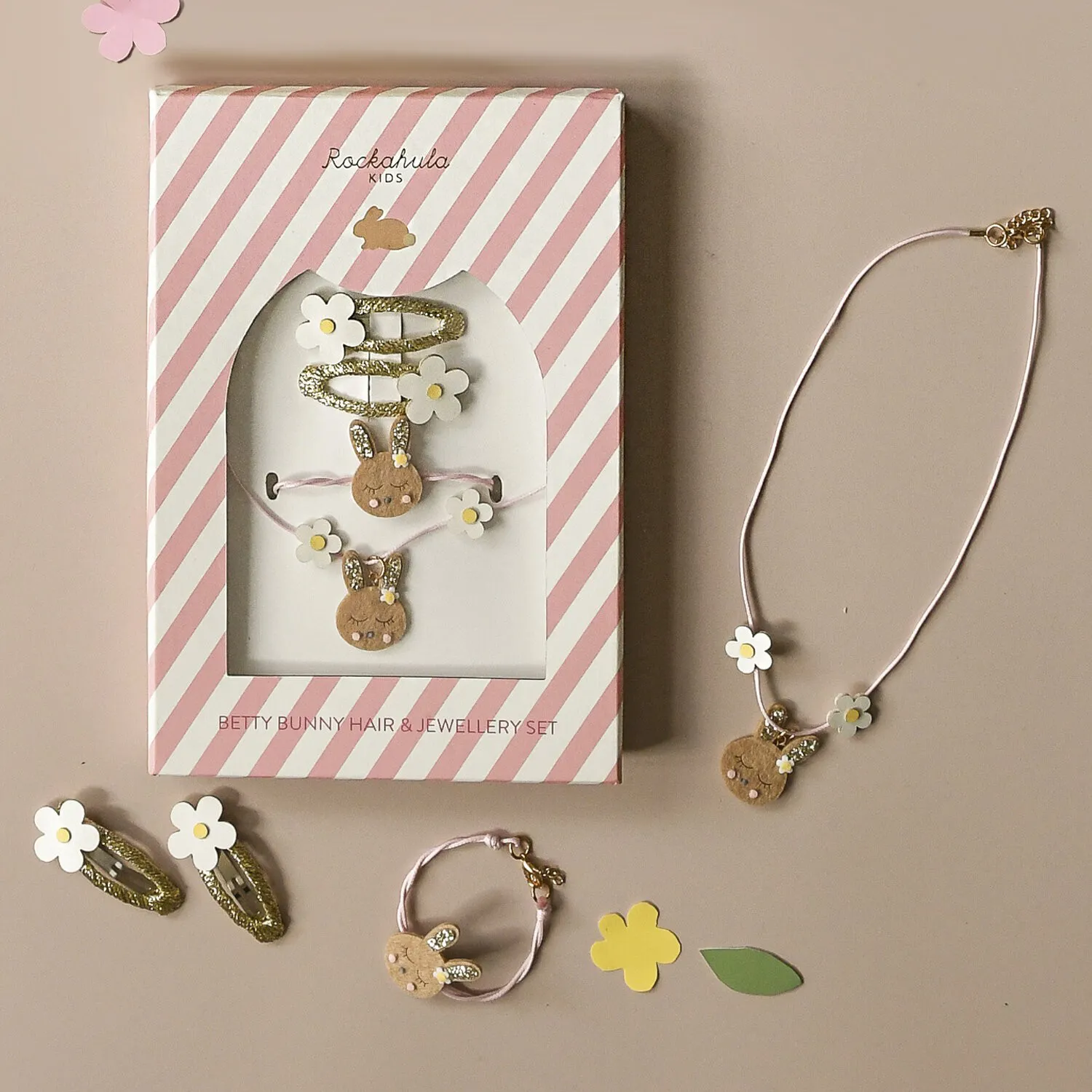Set per capelli e gioielli Betty Bunny