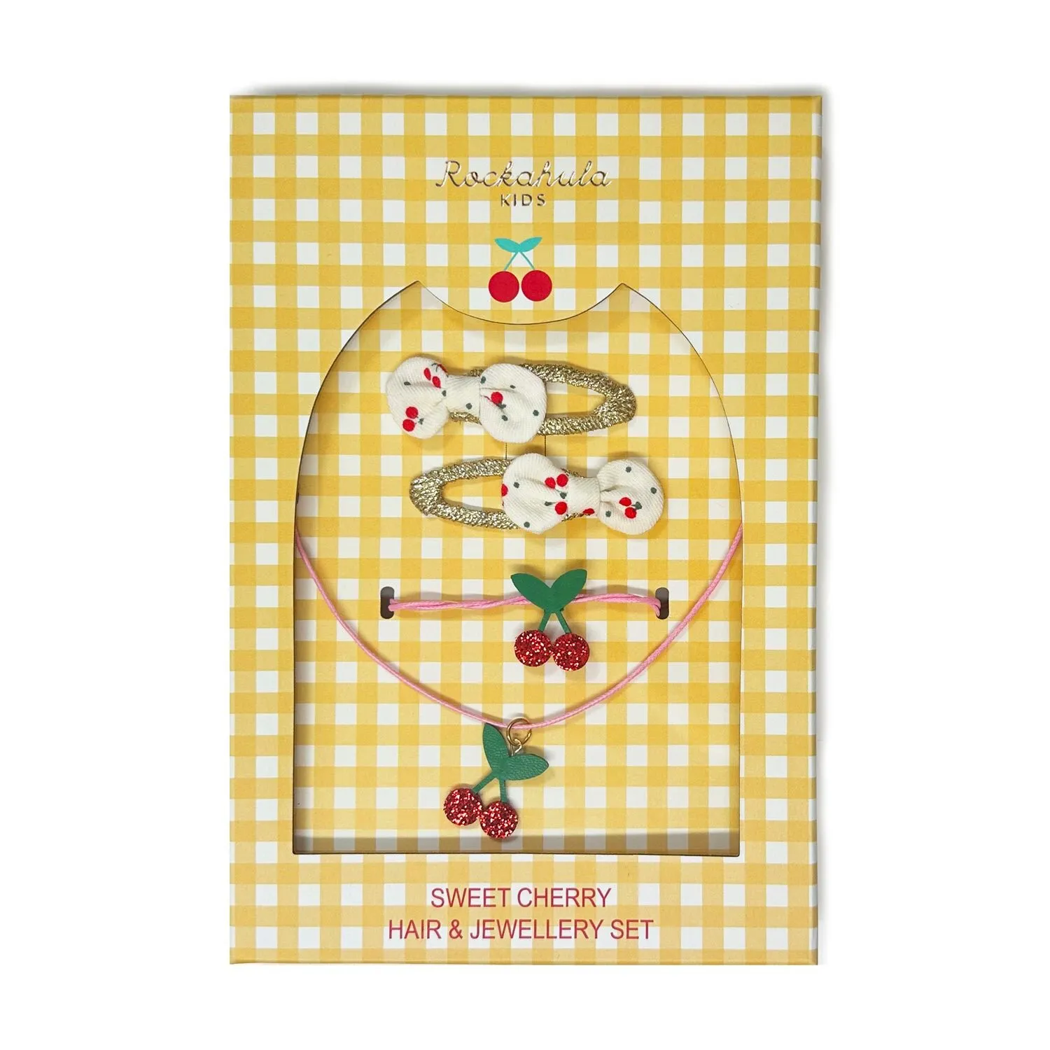 Set per capelli e gioielli Ciliegie