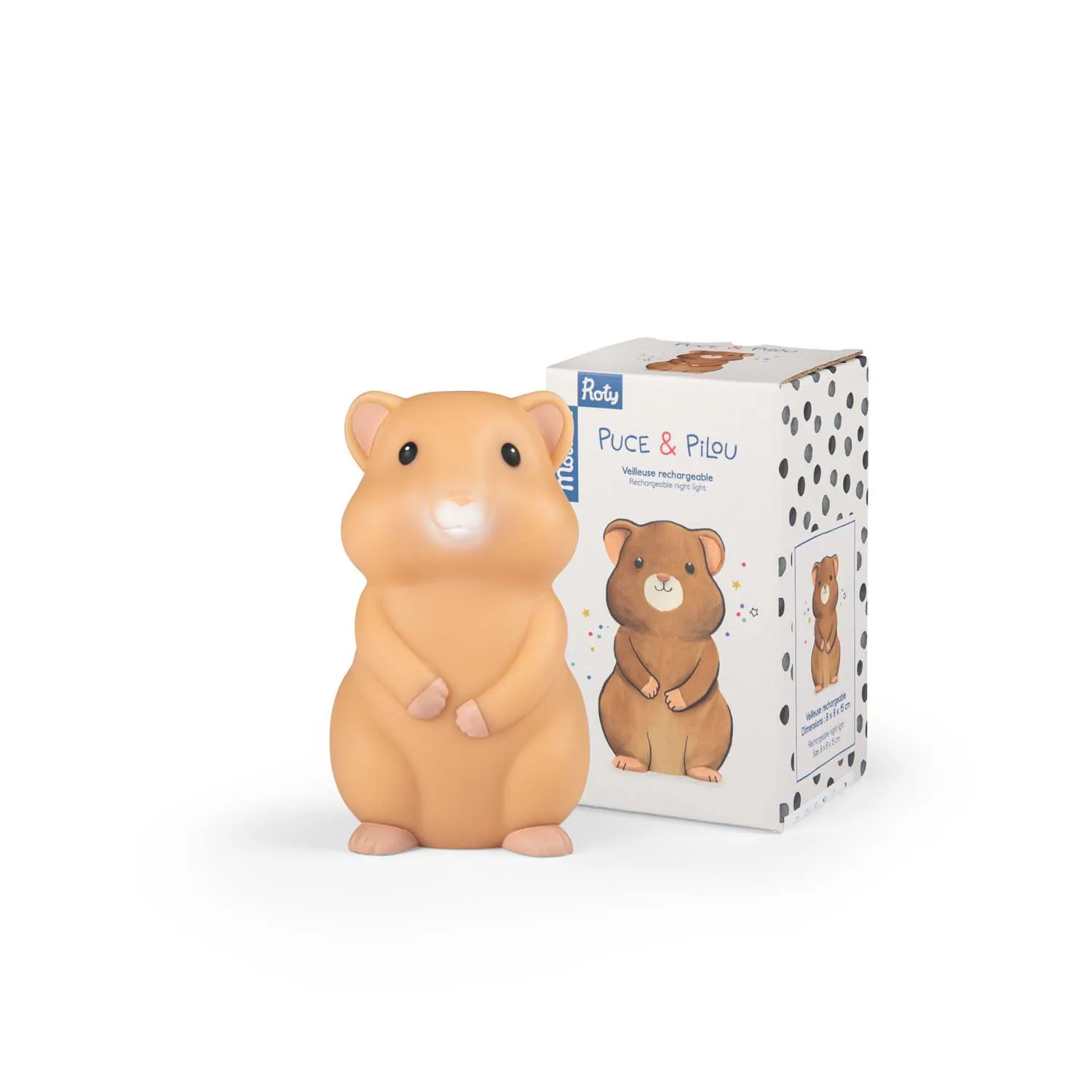 Luce notturna ricaricabile USB, Criceto