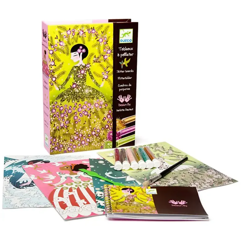 Set di quadri da completare con i glitter - Vestiti principessa