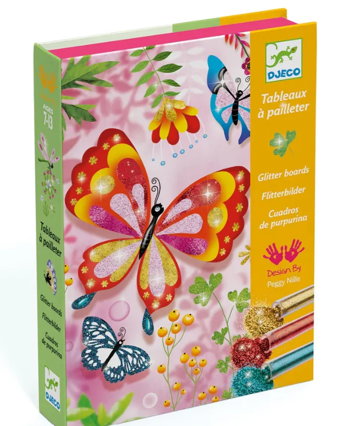 Set di quadri da completare con i glitter - Farfalle