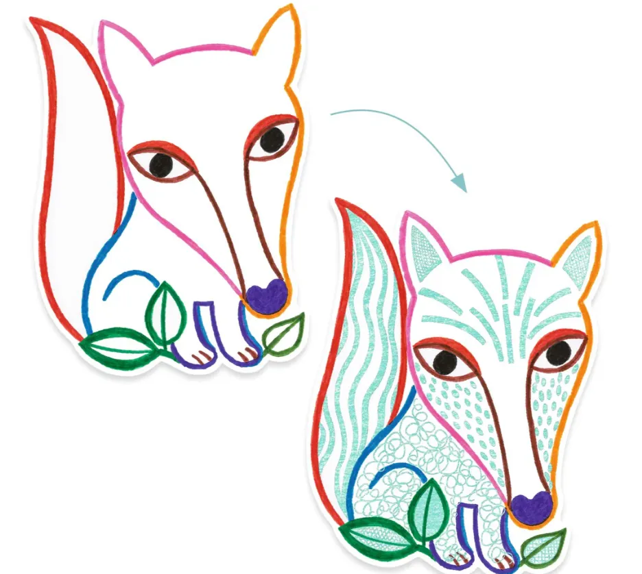 Colora per scoprire - Animali del bosco