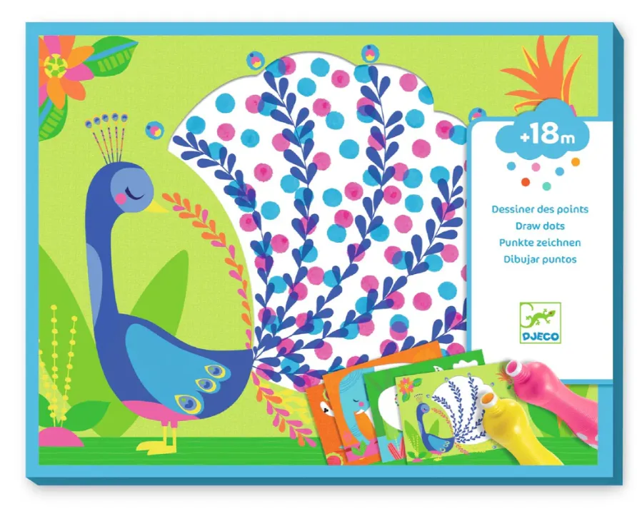 Primo kit colorare con i pois