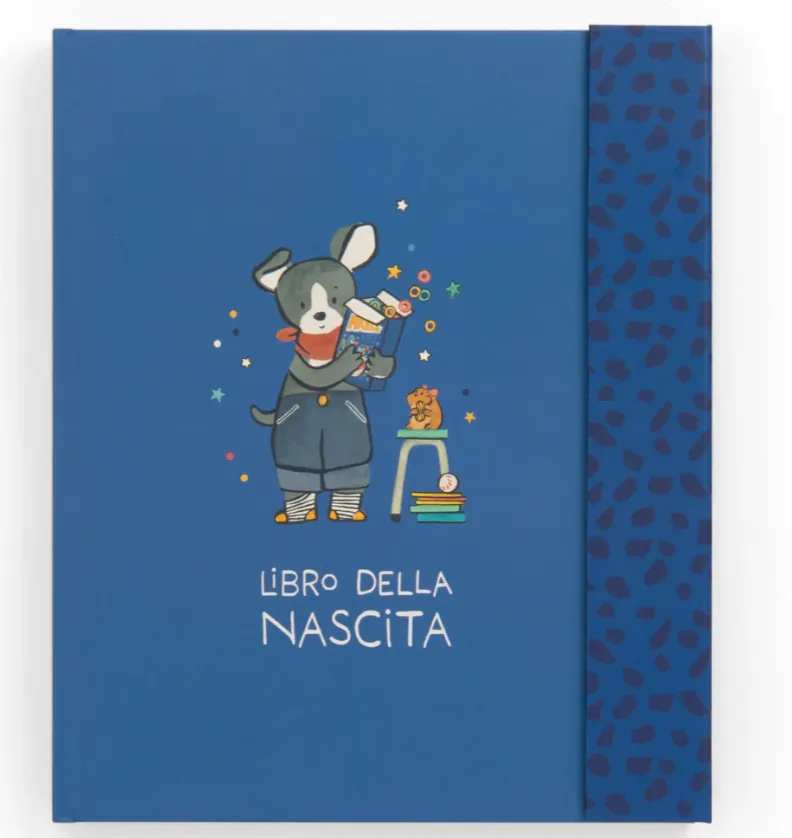 Libro nascita in Italiano (80 pagine) Puce e Pilou