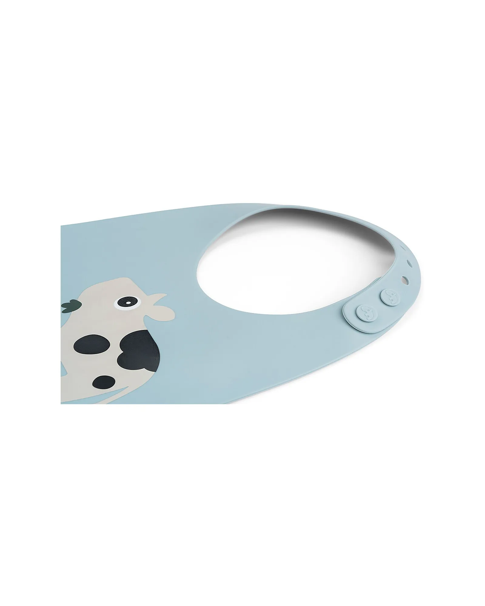Bavaglia Impermeabile con Tasca - Tiny Farm - Blu - 100% Silicone