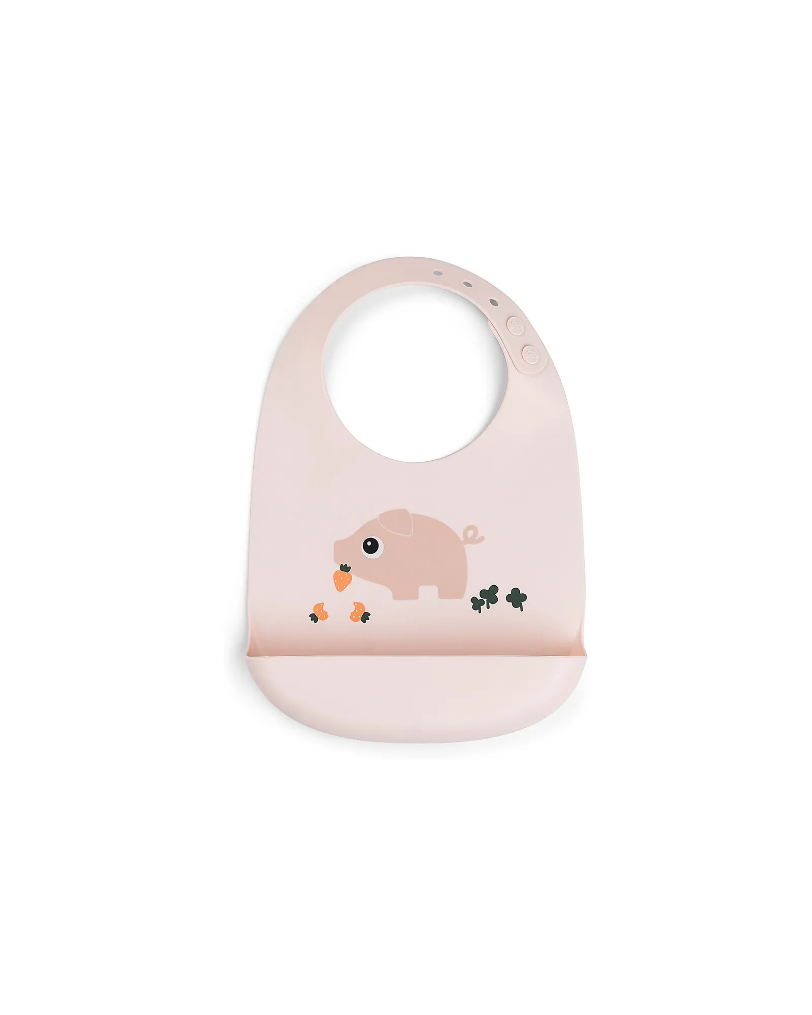 Bavaglio Impermeabile con Tasca - Tiny Farm - Cipria - 100% Silicone