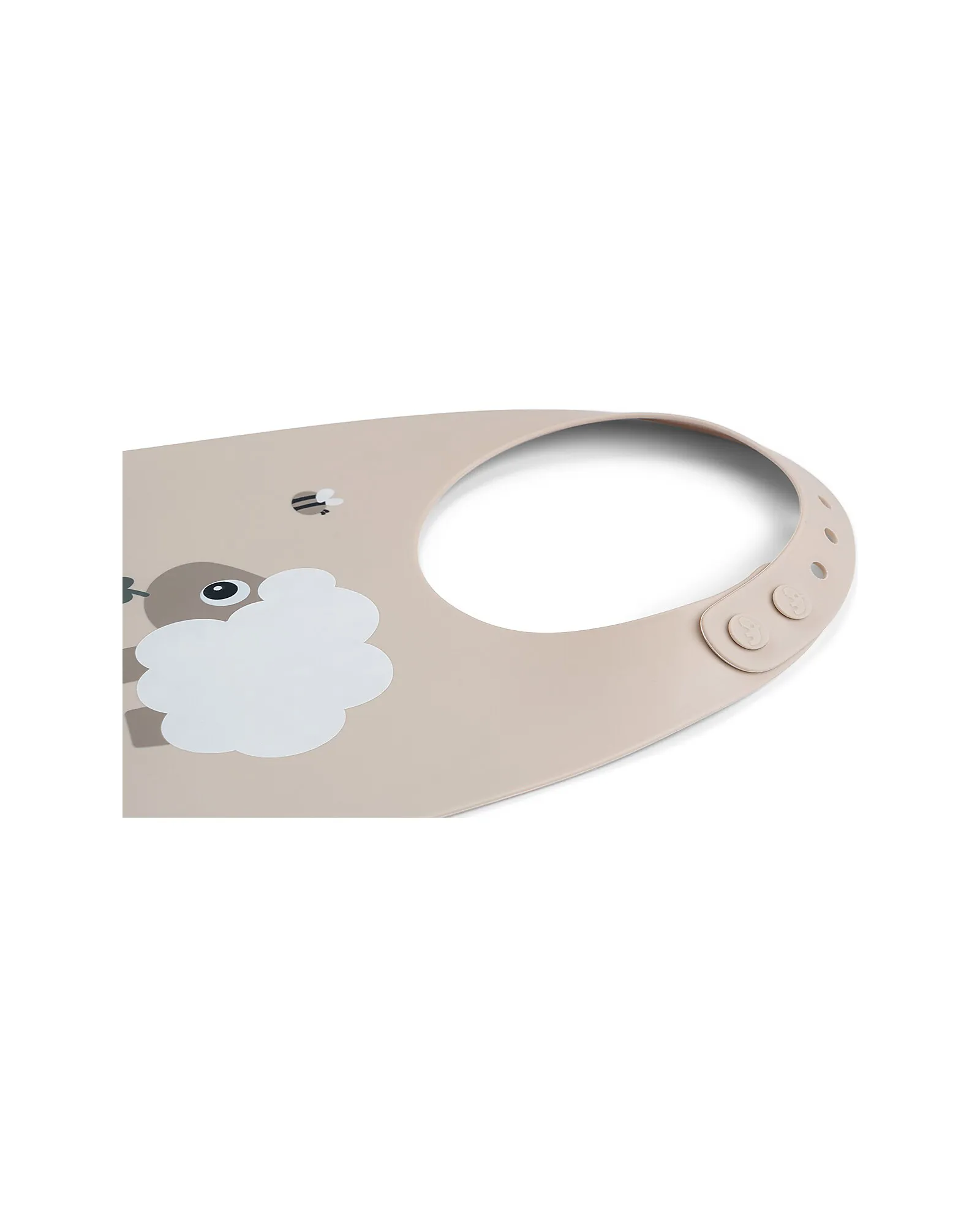 Bavaglia Impermeabile con Tasca - Tiny Farm - Sabbia - 100% Silicone