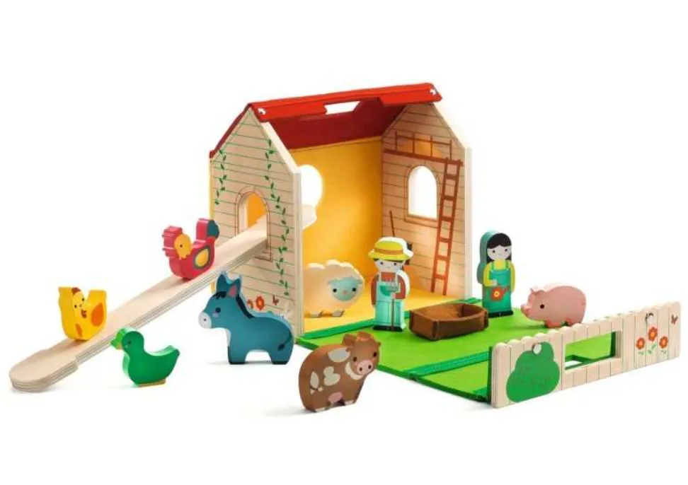Softi Farm gioco in legno fattoria con personaggi