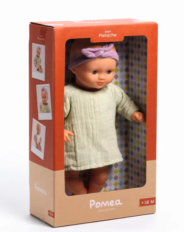Bambola bebè Pomea Pistache