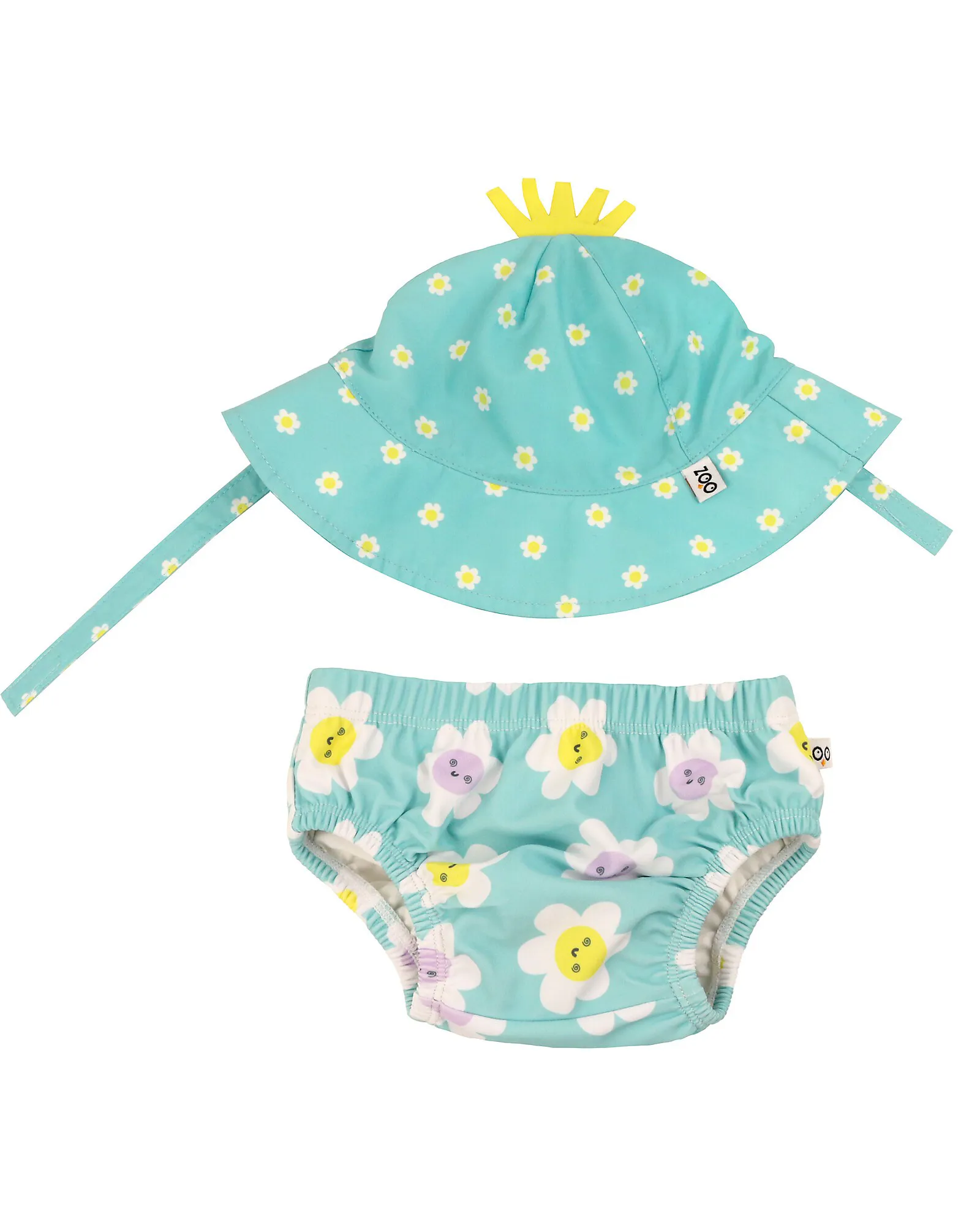 Set MARGHERITE costumino contenitivo+cappellino UPF 50+