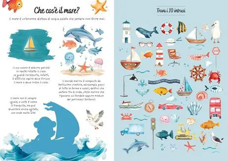 Vacanze al mare. Sticker e attività