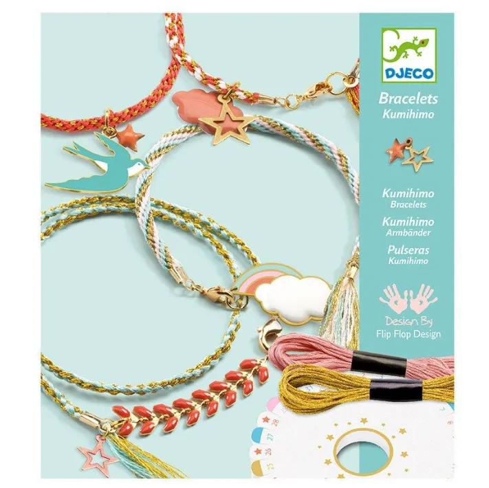 Kit Braccialetti Kumihimo Celeste