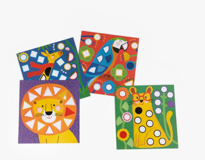 Gioco con adesivi/stickers geometrici