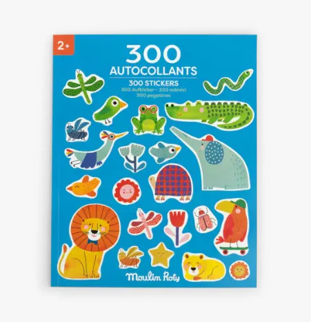 Libro con 300 adesivi Les Toupitis
