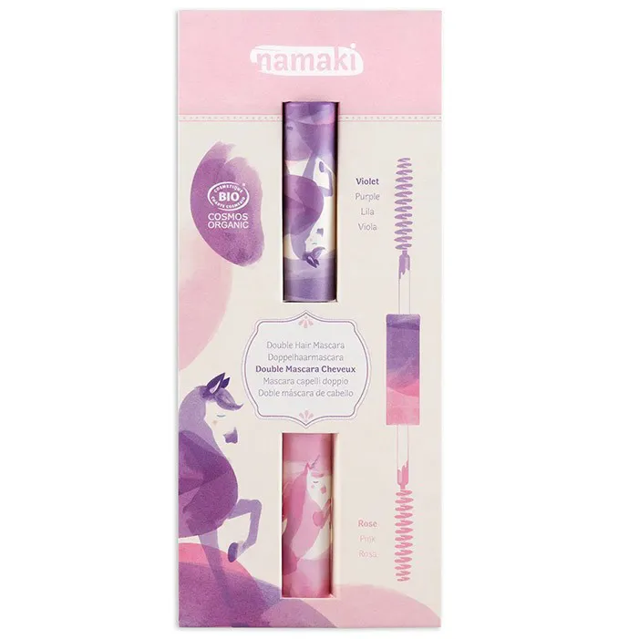 Mascara per capelli BIO Rosa e Viola