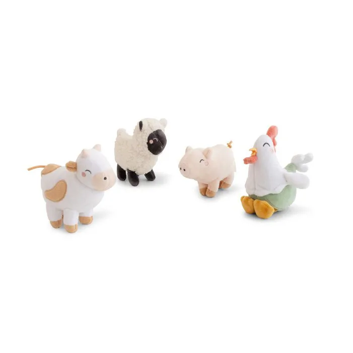 Peluche Sonaglio Funny Farm (4 fantasie disponibili)