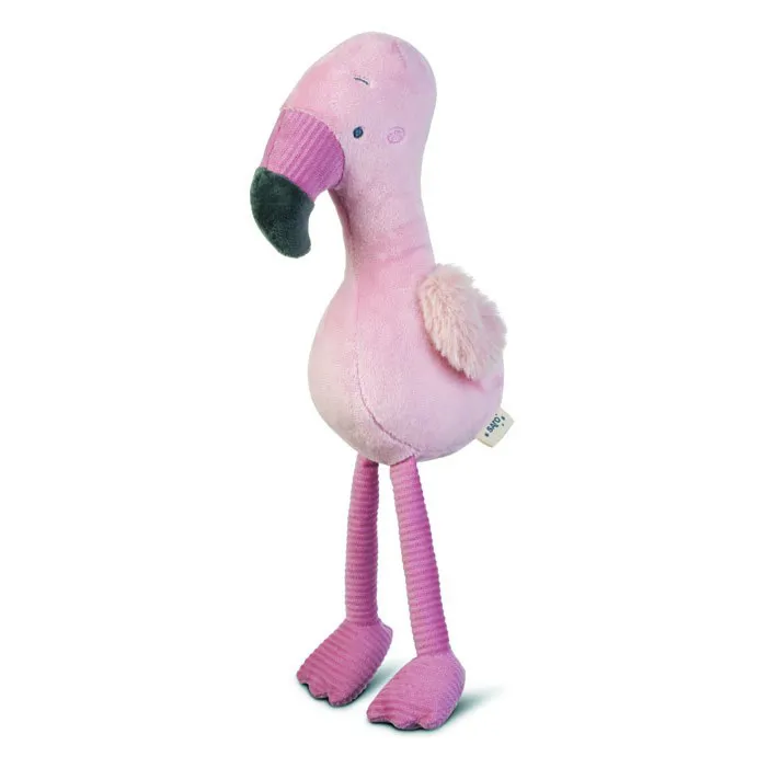 Peluche gambe lunghe fenicottero