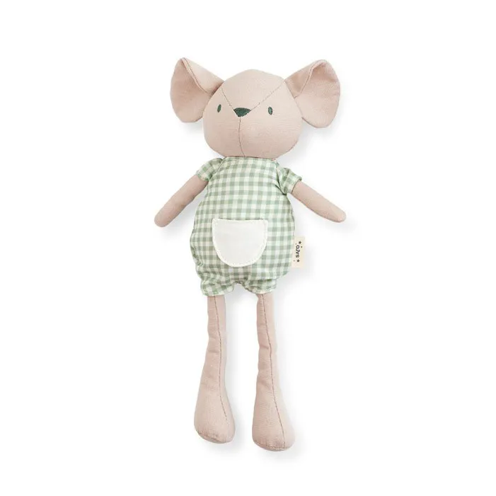Peluche gamba lunga topolino Basil - Vestito vichy