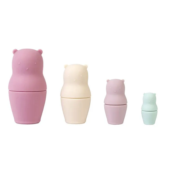 Matriosche didattiche in silicone rosa