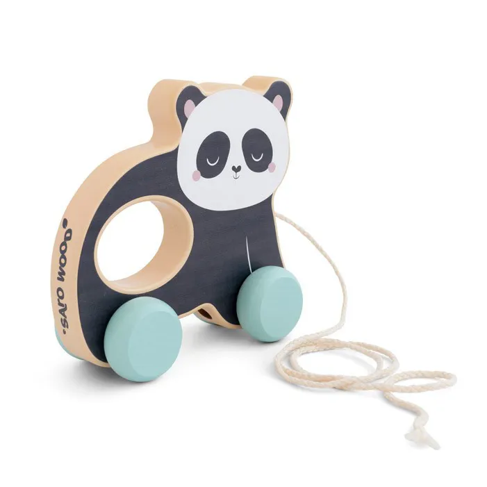 Gioco trainabile in legno - Panda