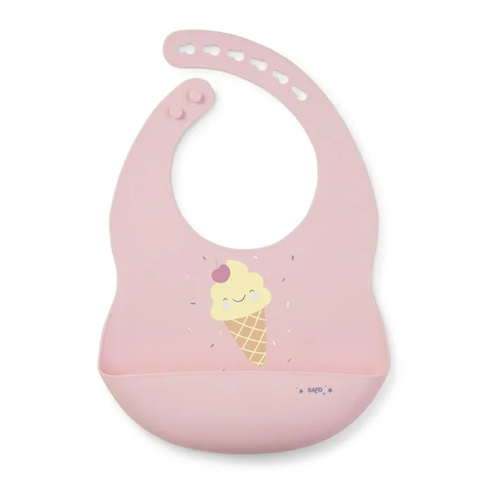 Bavaglia in silicone con tasca - Ice Cream