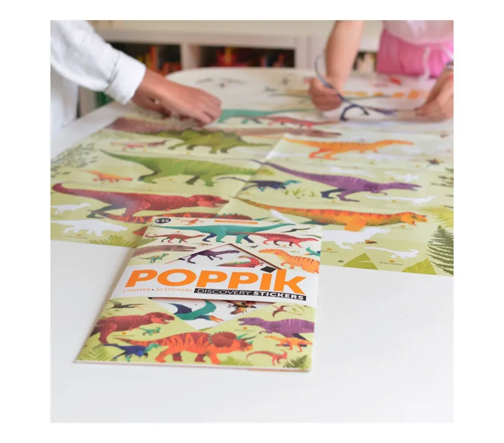 Poster con adesivi - Dinosauri