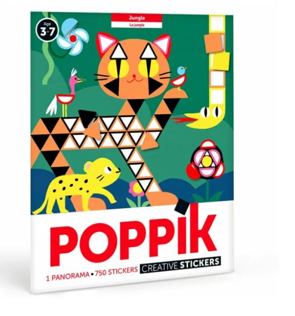 Poster orizzontale Giungla con 750 stickers