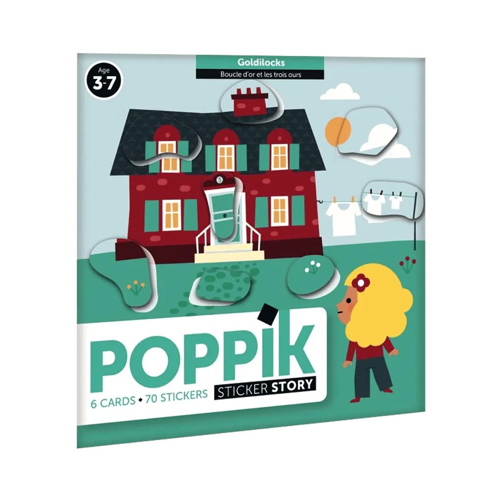 Cartoline con 70 stickers Riccioli d'oro