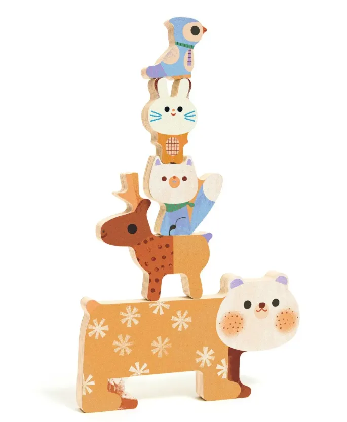 Gioco ad incastro in legno - Nel bosco - Woody Stack