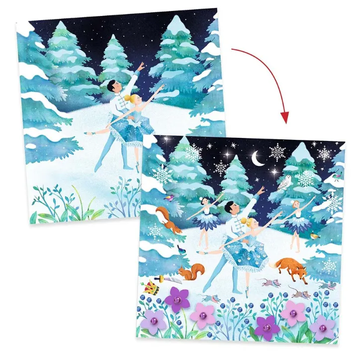Schiaccianoci - Kit creativo con quadretti da completare