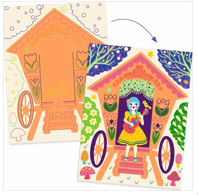 Carte da grattare - Wacky House - Case strane