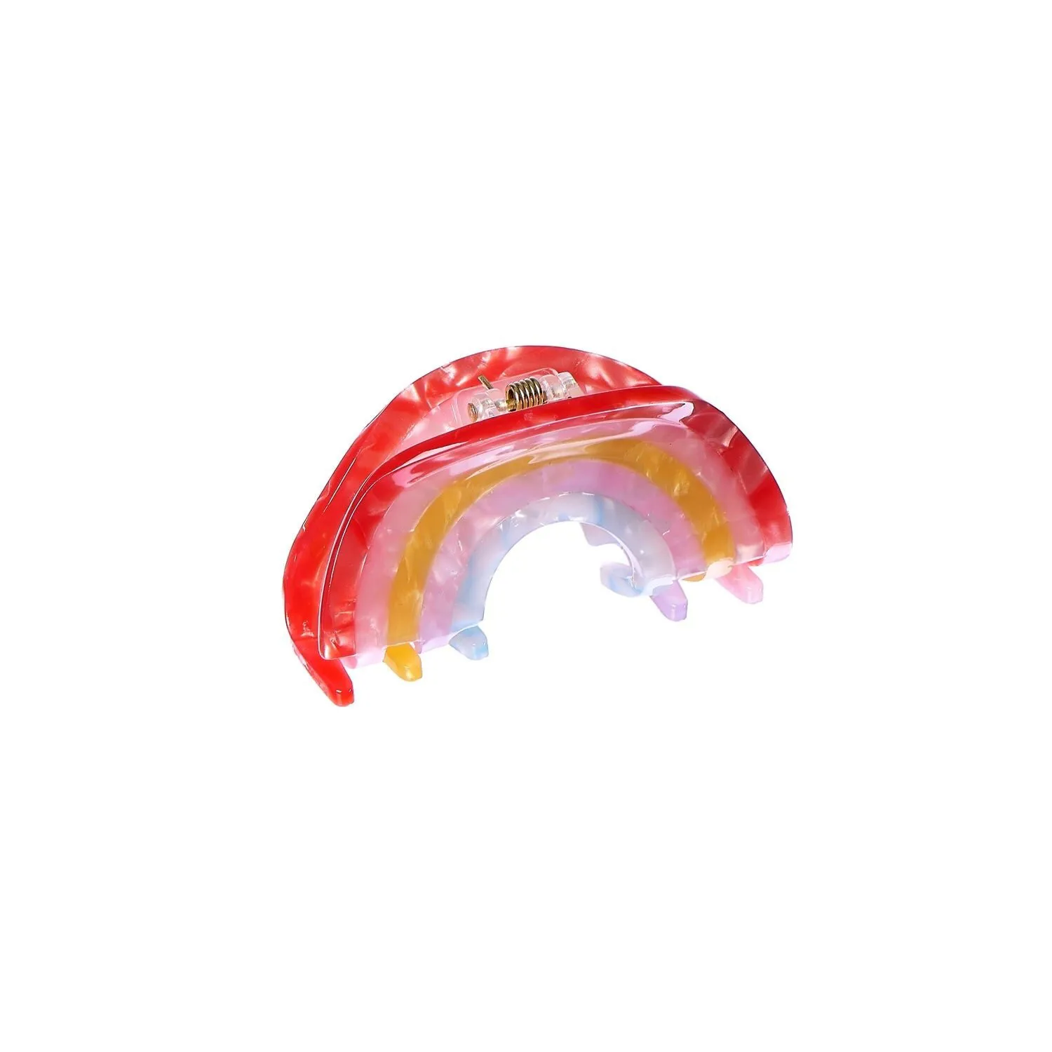 Clip/mollettone arcobaleno scintillante