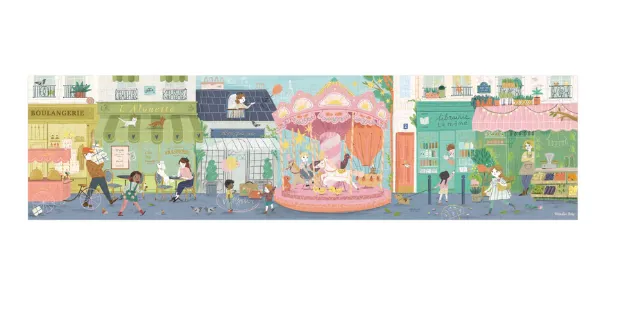 Puzzle panoramico Via dei Lilas 10, 200 pz