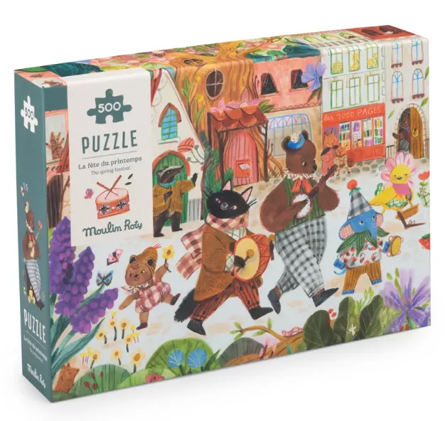 Puzzle La festa di primavera Les Minouchkas 500pz