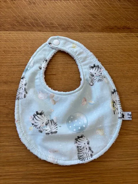 Bavaglia in cotone animali Zebra