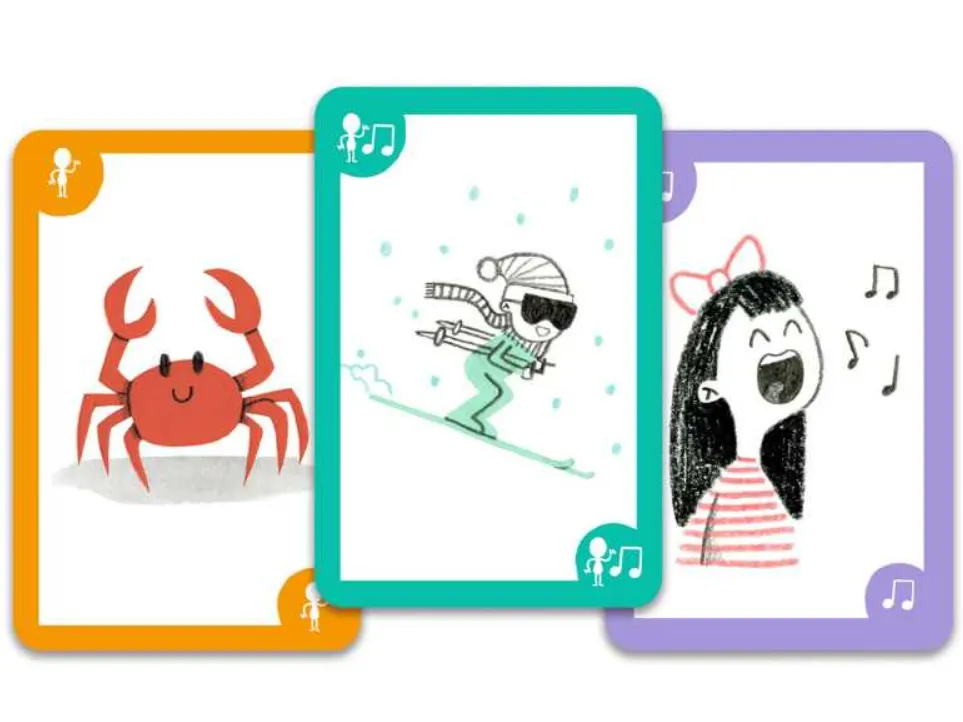 PUICK PUICK Gioco di carte di versi e mimica
