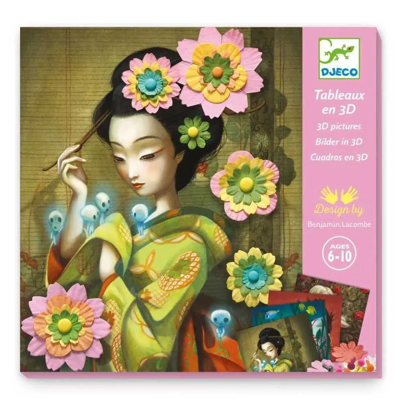 Set creativo ROCK N ROSE kit artistico QUADRI 3D