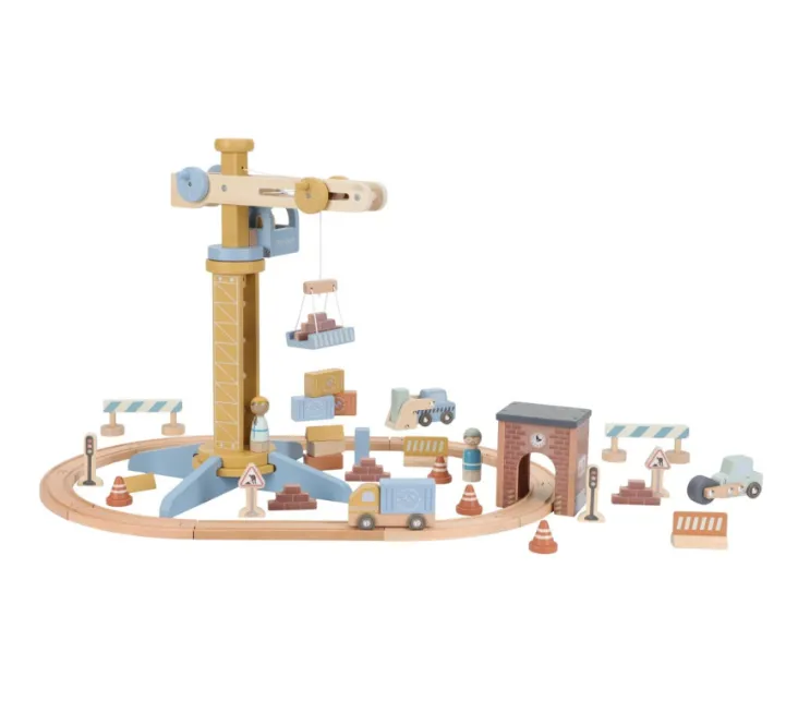 Set gru con binari del trenino