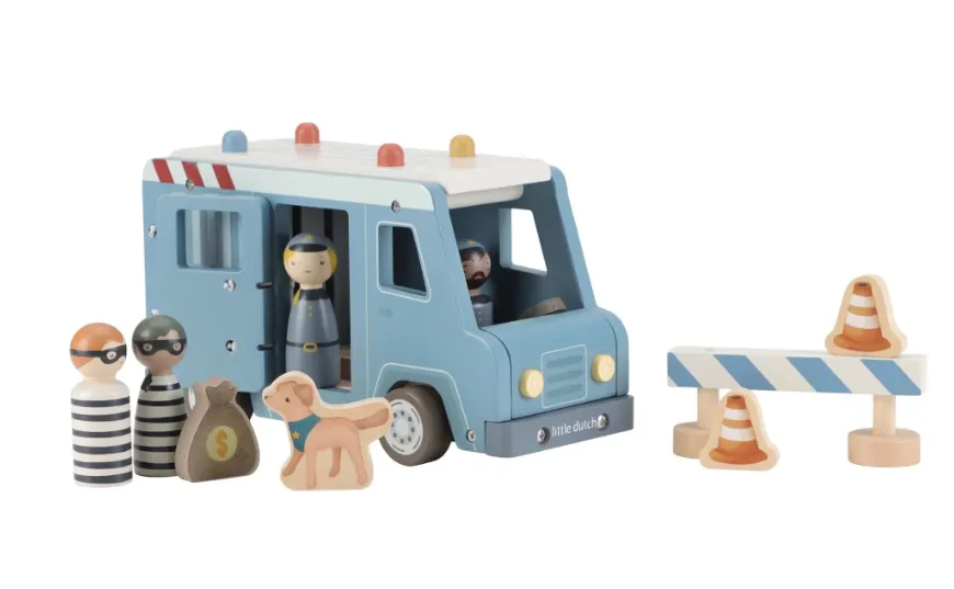 Auto della polizia in legno