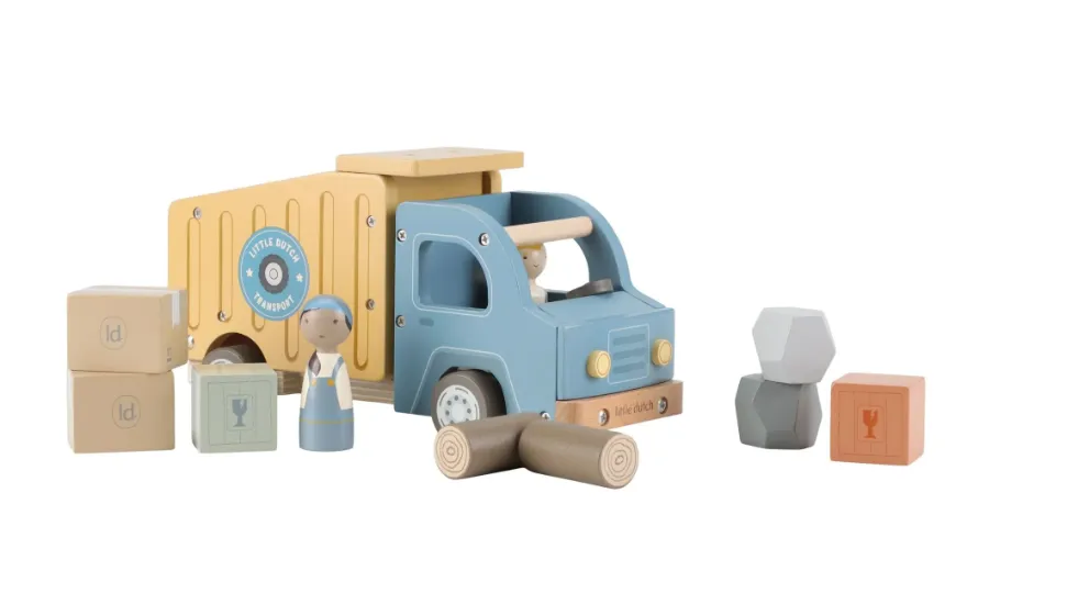 Camion ribaltabile dei rifiuti in legno