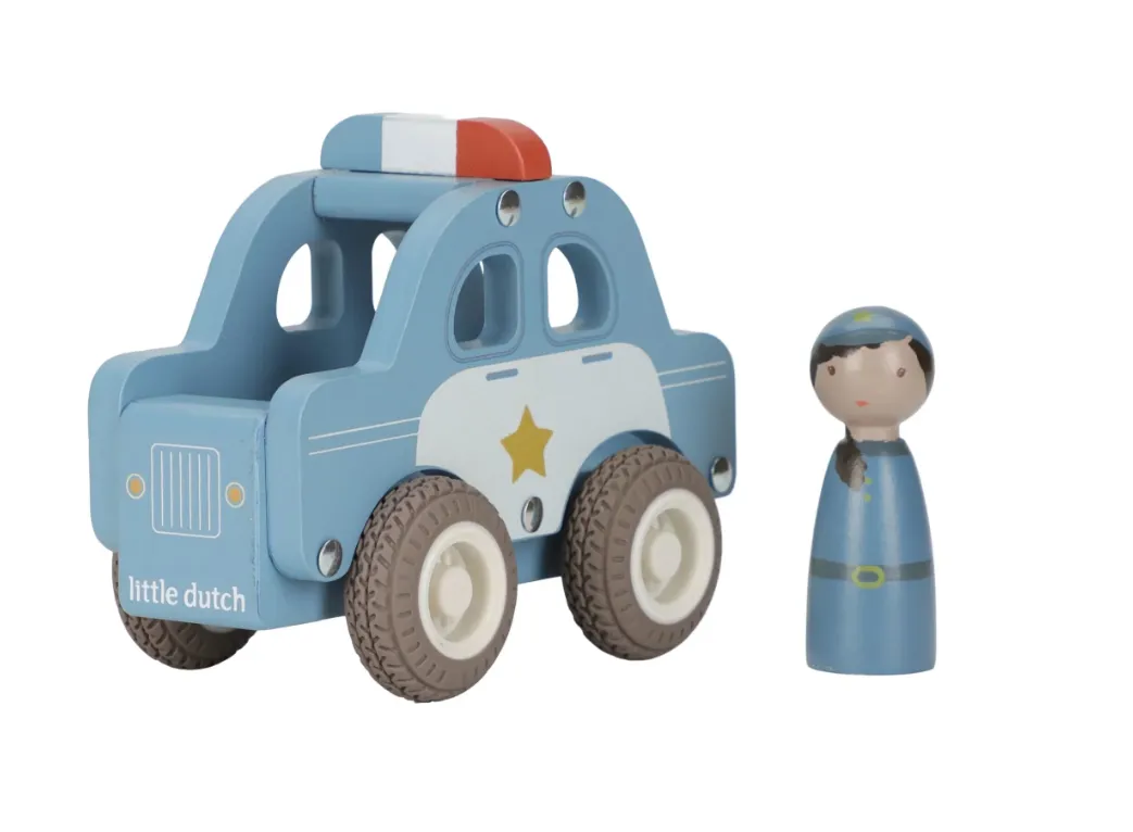 Auto della polizia in legno