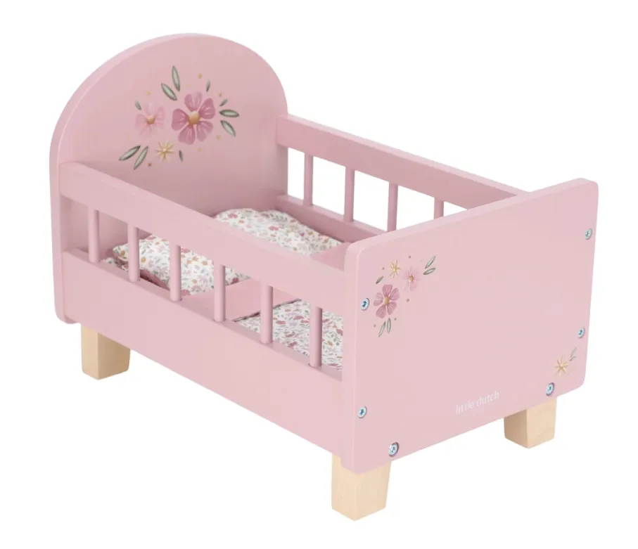 Letto per bambole in legno