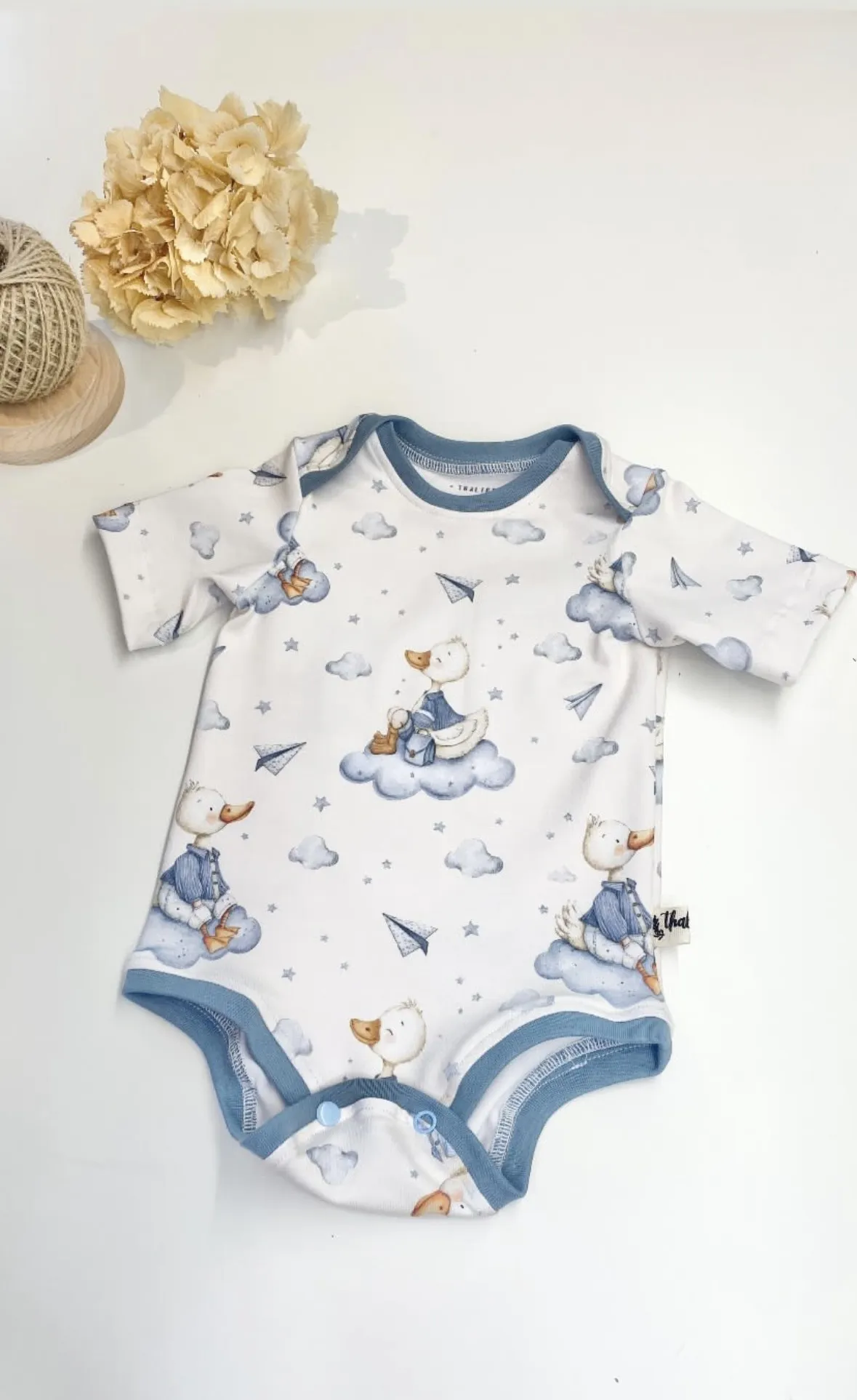 Body taglia 6 mesi - Paperi azzurri