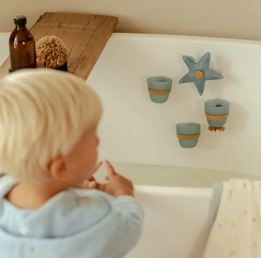Gioco da pesca per bagno - Azzurro
